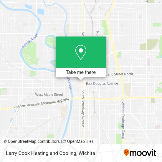 Larry Cook Heating and Cooling map
