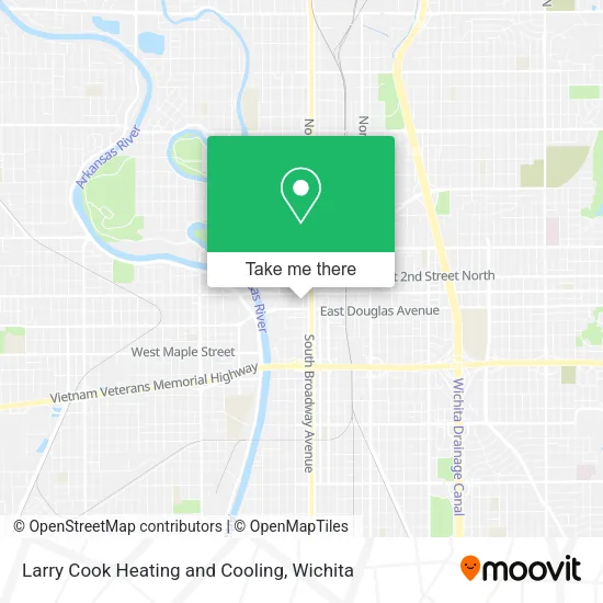 Mapa de Larry Cook Heating and Cooling