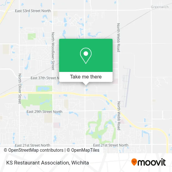 KS Restaurant Association map