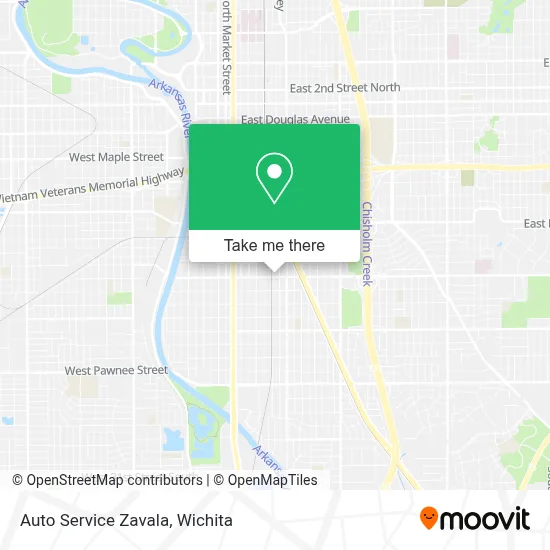 Auto Service Zavala map