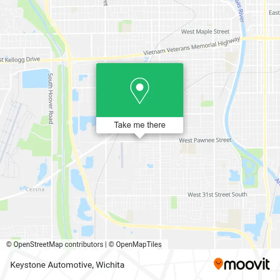 Keystone Automotive map