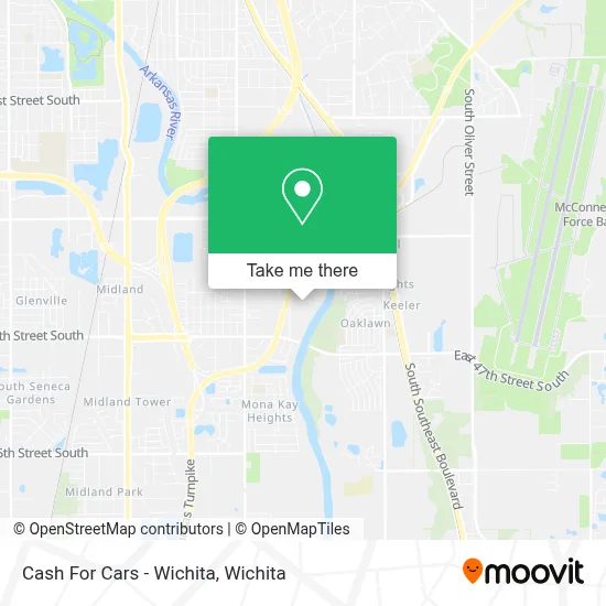 Cash For Cars - Wichita map