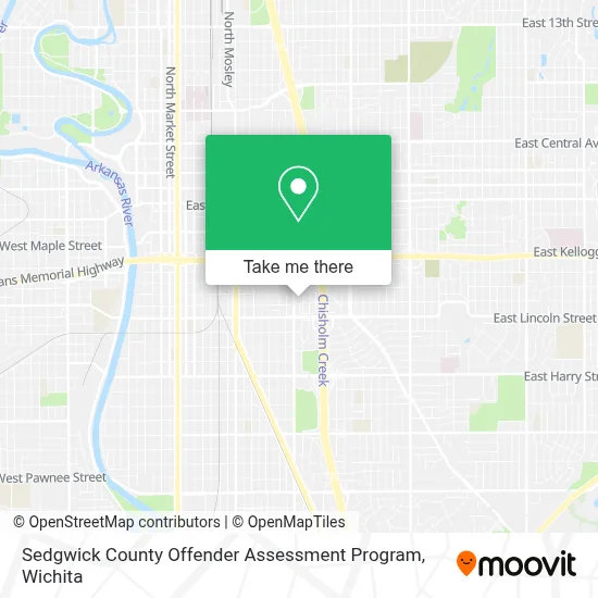 Sedgwick County Offender Assessment Program map