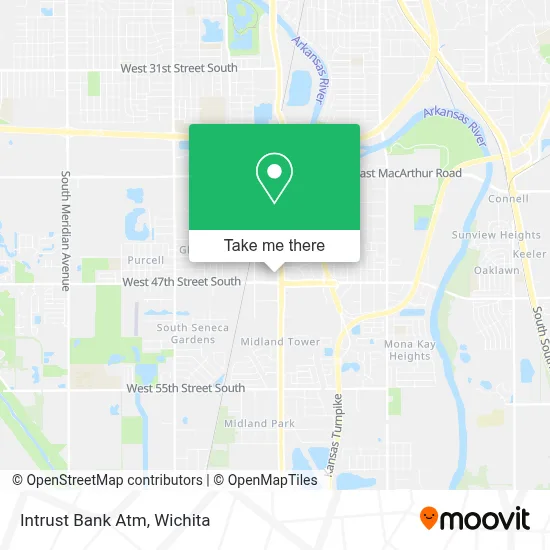 Intrust Bank Atm map