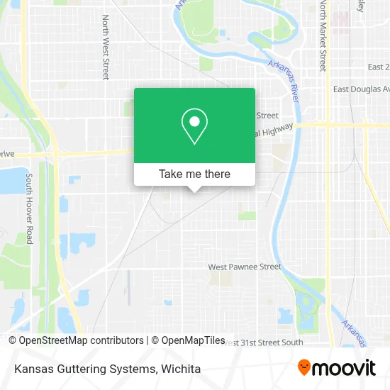 Kansas Guttering Systems map
