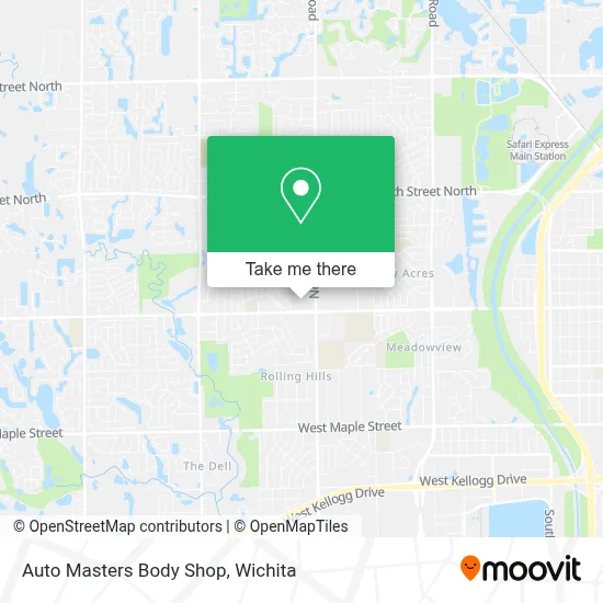 Auto Masters Body Shop map