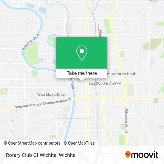 Rotary Club Of Wichita map