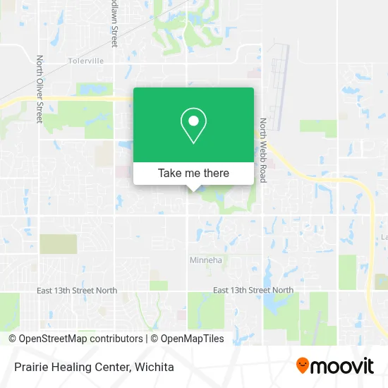Prairie Healing Center map