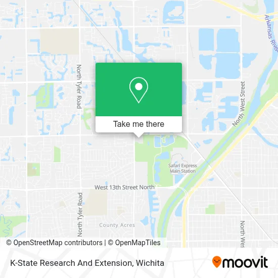 K-State Research And Extension map