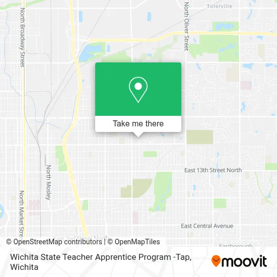 Wichita State Teacher Apprentice Program -Tap map