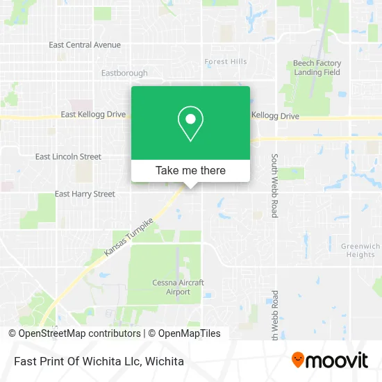 Fast Print Of Wichita Llc map