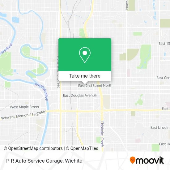 P R Auto Service Garage map