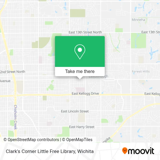 Clark's Corner Little Free Library map