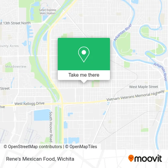 Rene's Mexican Food map