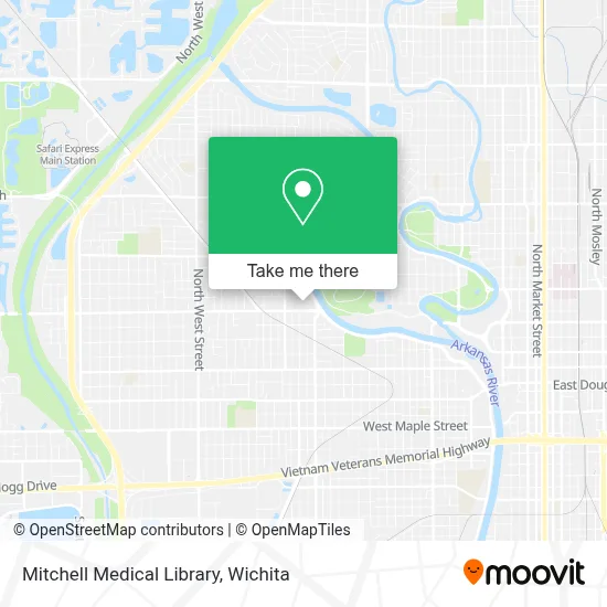 Mitchell Medical Library map