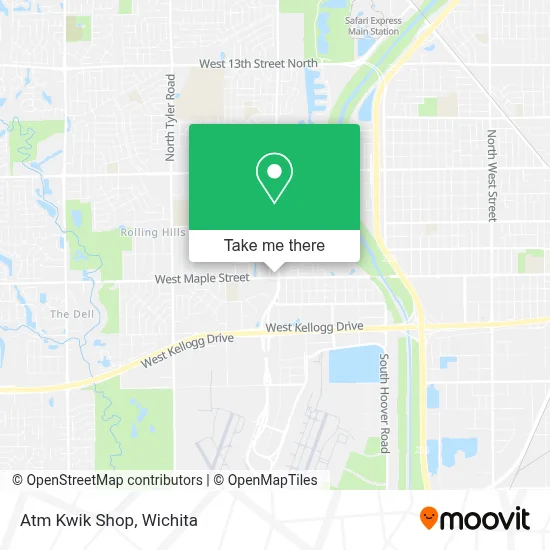 Atm Kwik Shop map