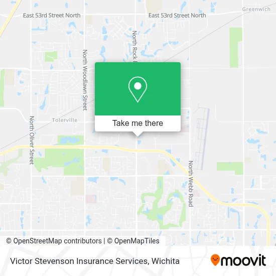 Victor Stevenson Insurance Services map