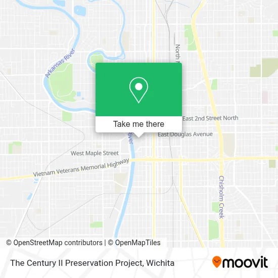 The Century II Preservation Project map