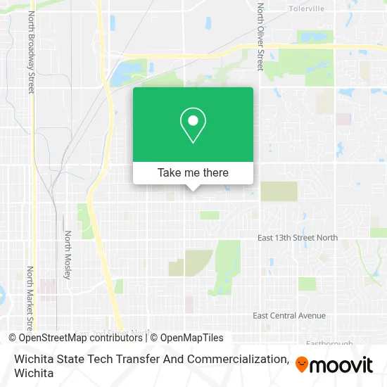 Wichita State Tech Transfer And Commercialization map