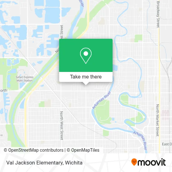 Val Jackson Elementary map