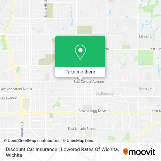 Discount Car Insurance | Lowered Rates Of Wichita map