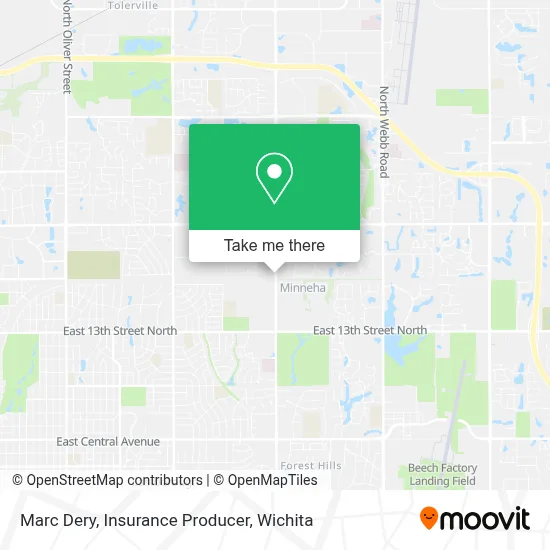Marc Dery, Insurance Producer map