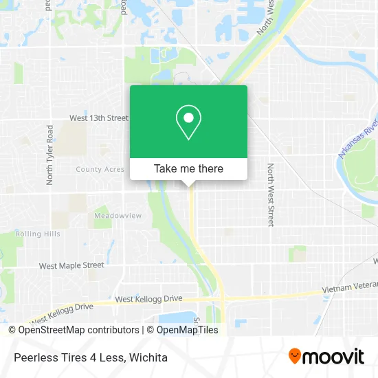 Peerless Tires 4 Less map