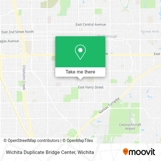 Wichita Duplicate Bridge Center map