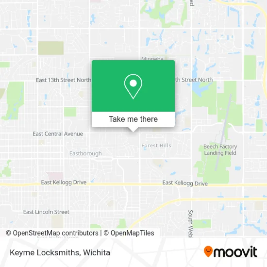 Keyme Locksmiths map