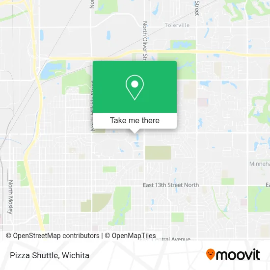 Pizza Shuttle map