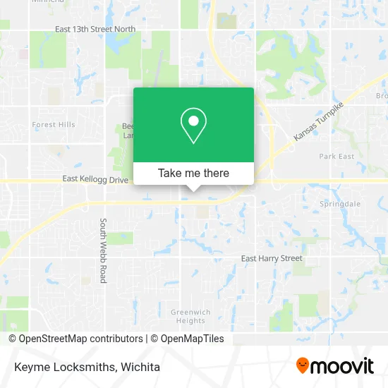 Keyme Locksmiths map