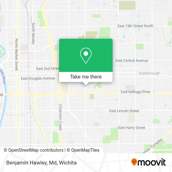Benjamin Hawley, Md map