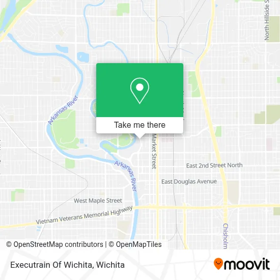Executrain Of Wichita map