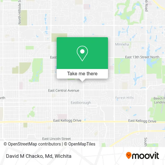 David M Chacko, Md map