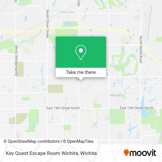 Key Quest Escape Room Wichita map