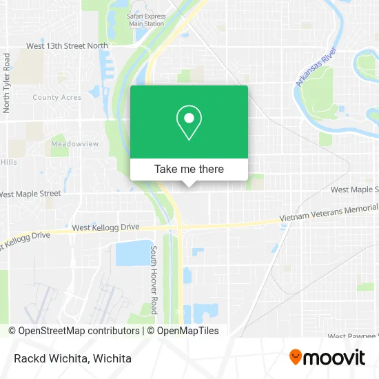 Rackd Wichita map