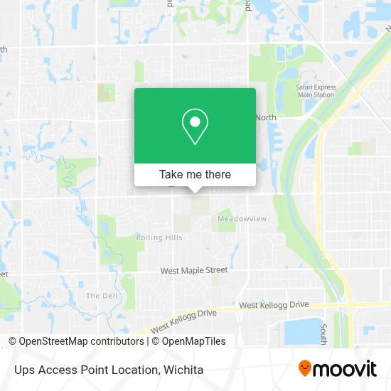 Ups Access Point Location map