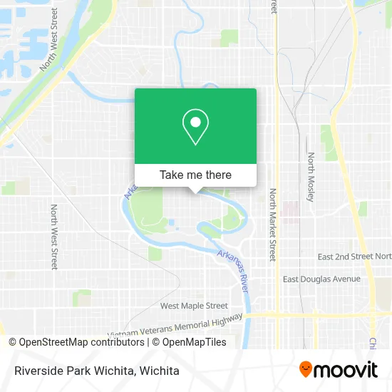 Riverside Park Wichita map