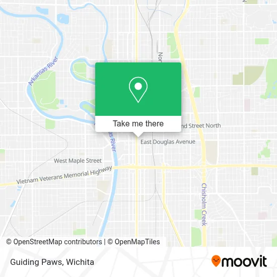Guiding Paws map