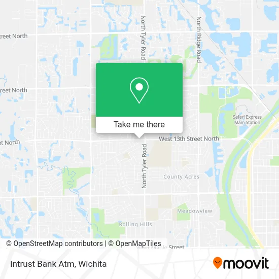 Intrust Bank Atm map