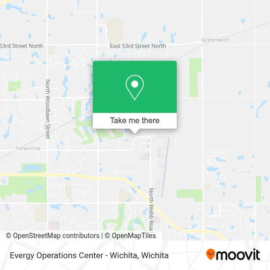 Evergy Operations Center - Wichita map