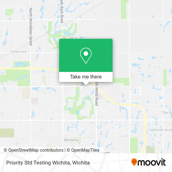 Priority Std Testing Wichita map