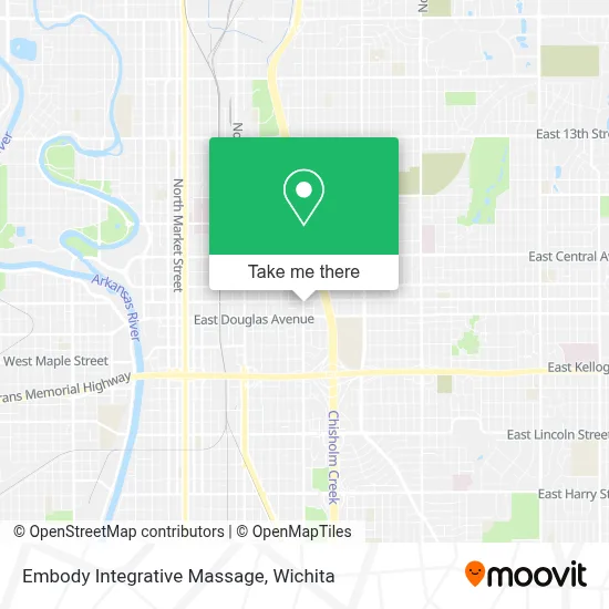 Embody Integrative Massage map