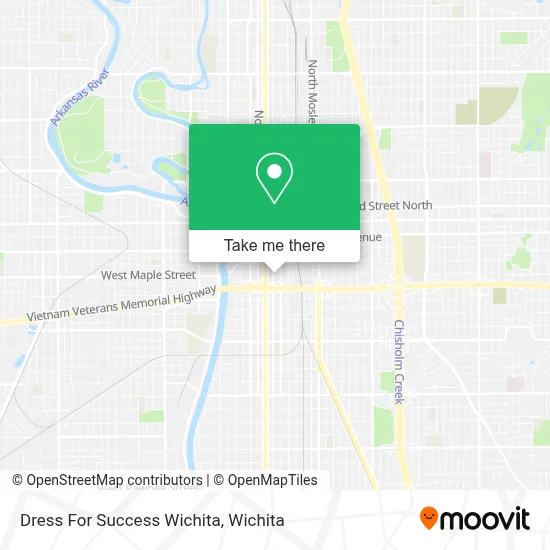 Dress For Success Wichita map