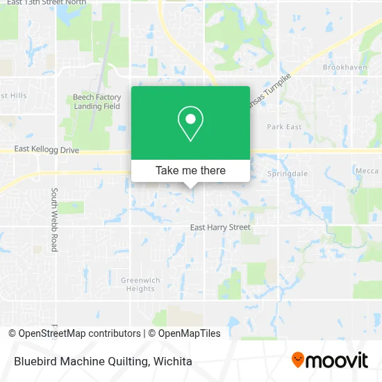 Bluebird Machine Quilting map