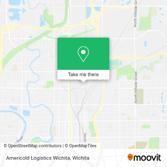 Americold Logistics Wichita map