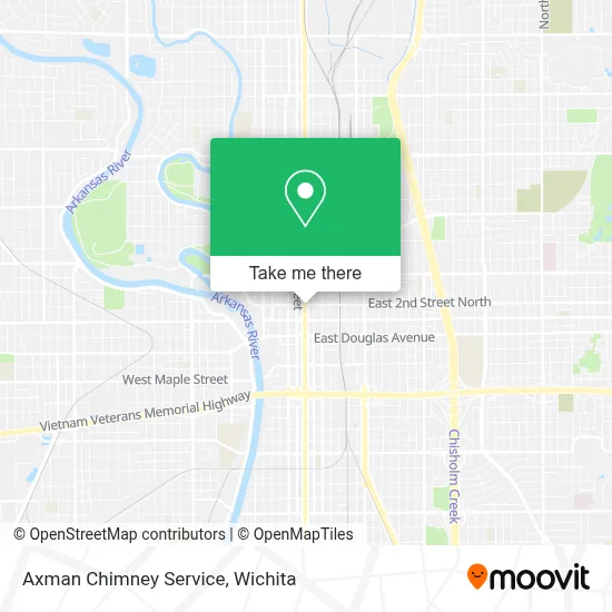 Axman Chimney Service map
