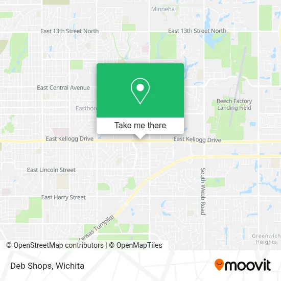 Deb Shops map
