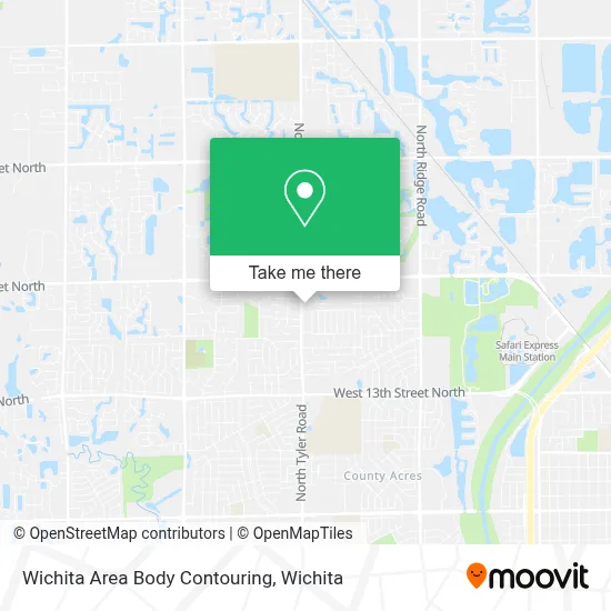 Wichita Area Body Contouring map