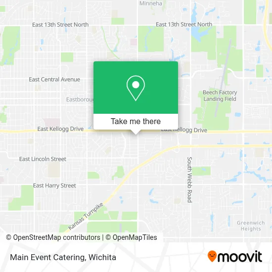 Main Event Catering map
